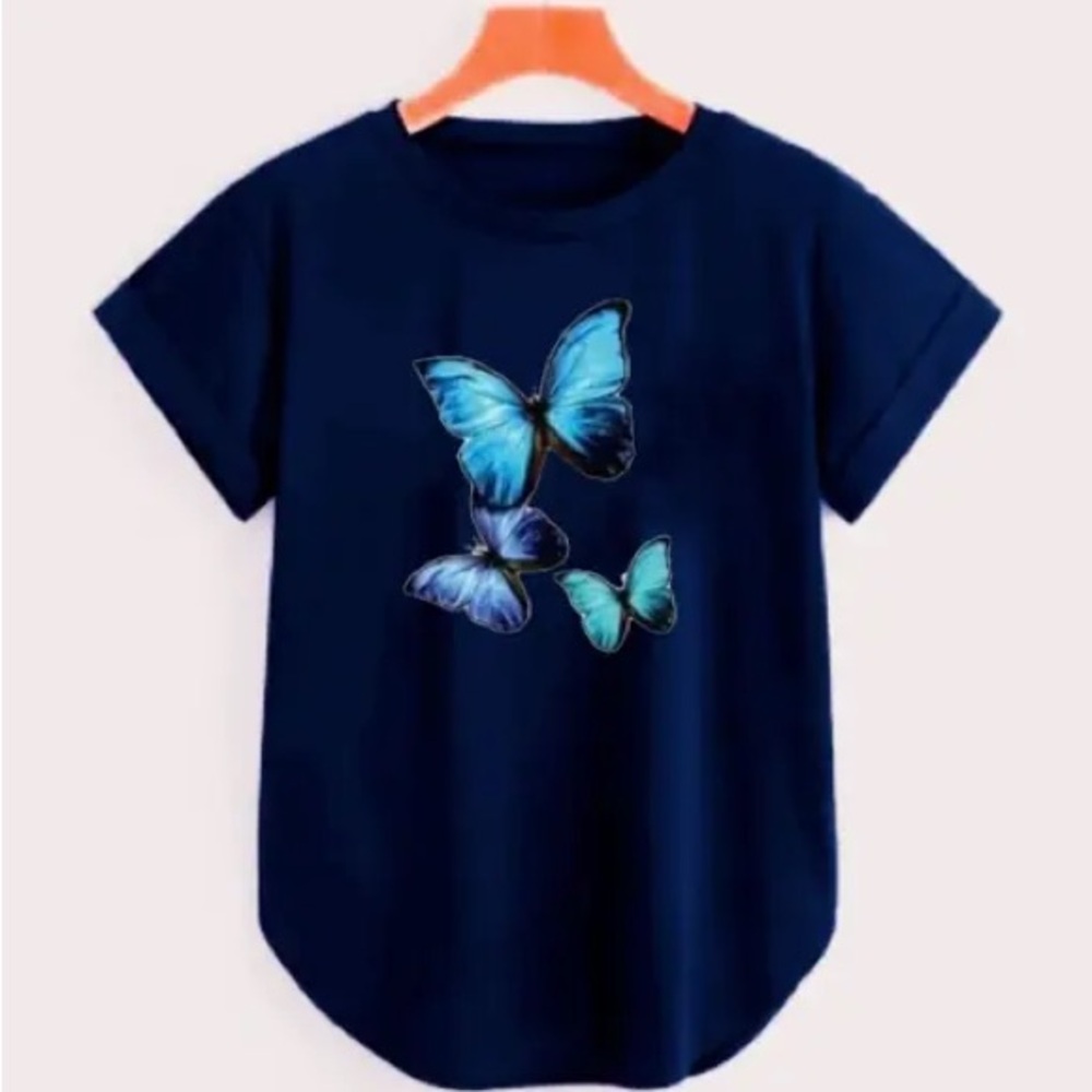 Black Butterfly Graphic Tee